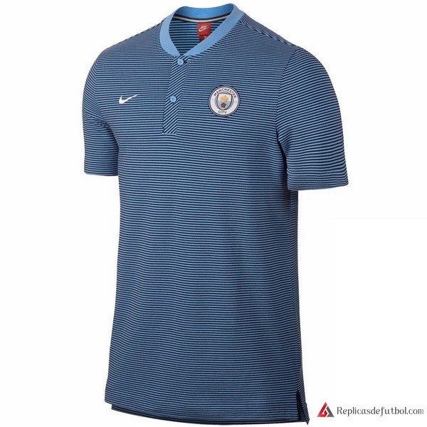 Polo Manchester City 2017-2018 Gris Azul